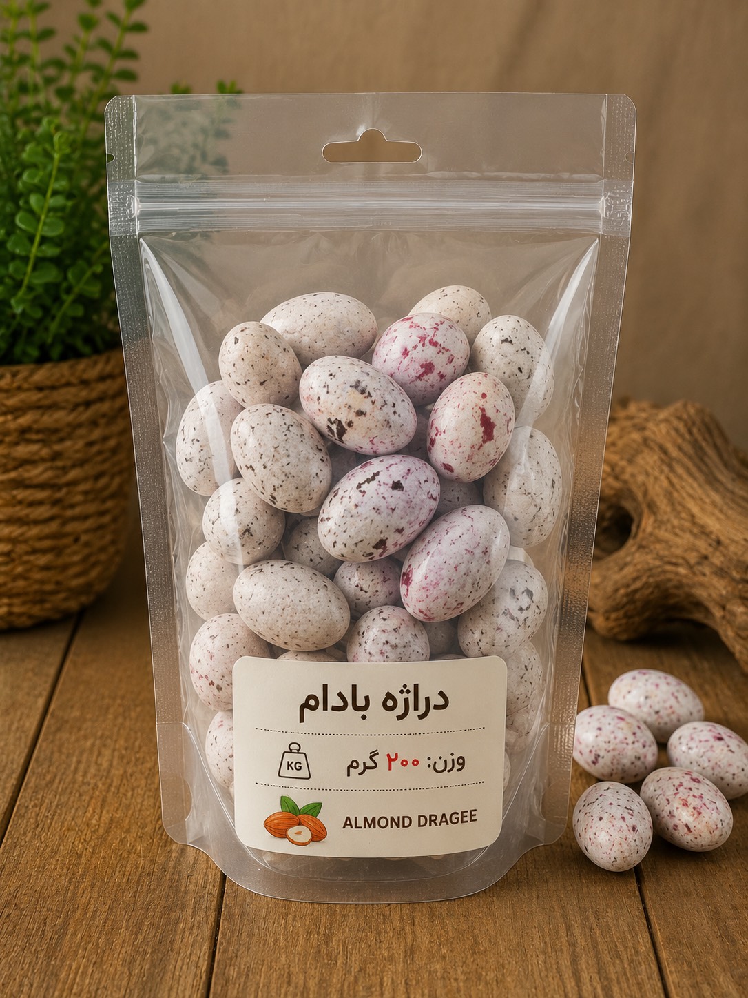 دراژه بادام شیری (200 گرم)