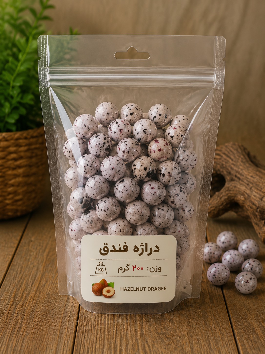دراژه فندق شیری (200 گرم)