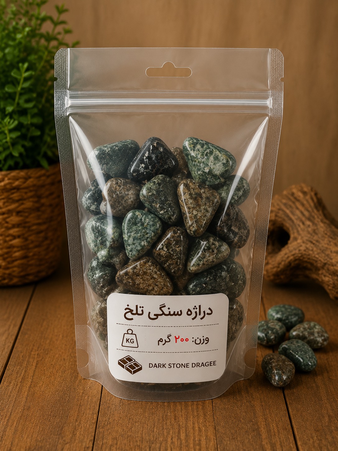 دراژه سنگی رودخانه ای تلخ (200 گرم)
